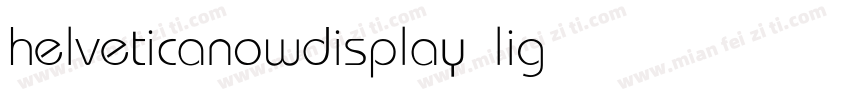 helveticanowdisplay light字体转换